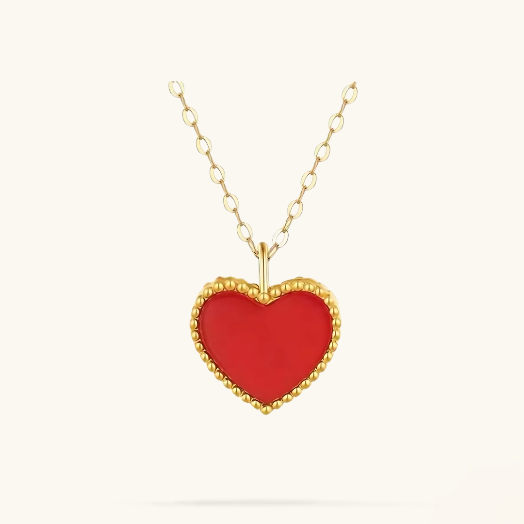 Collar en Forma de Corazón - Dorado