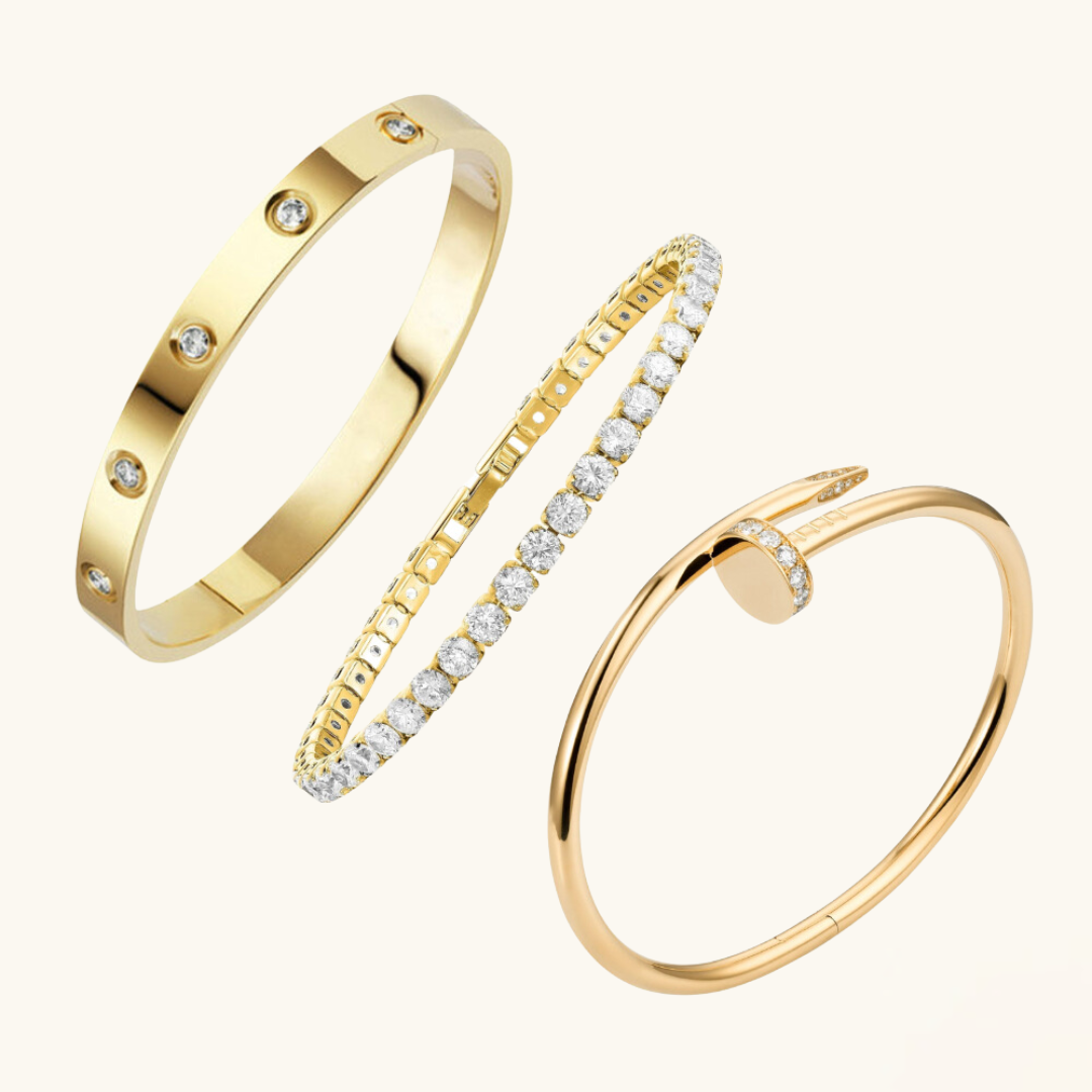 Conjunto de Pulseras de 3 Piezas "Julia"