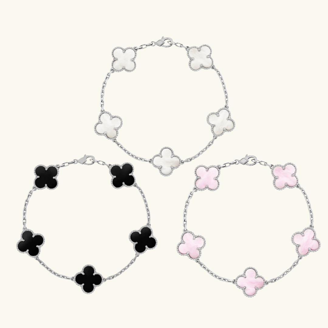 TRÉBOL | Conjunto de Best Sellers en Plata de 3 Piezas