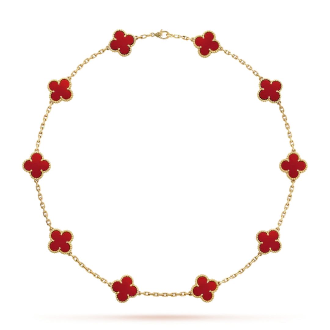 TRÉBOL | Collar Dorado con 10 Motivos