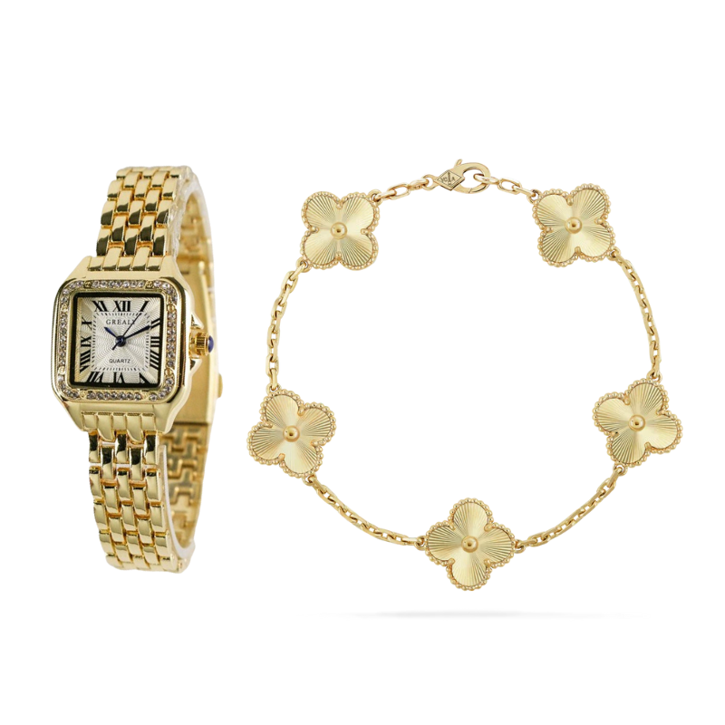 Conjunto de Pulseras de Reloj "Sofía" - 2 Piezas