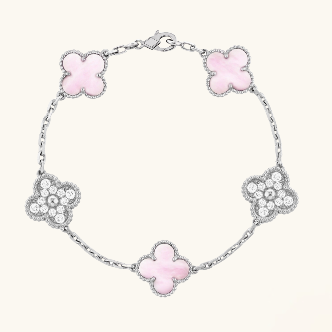TRÉBOL | Pulsera Prestige Rosa/Plata