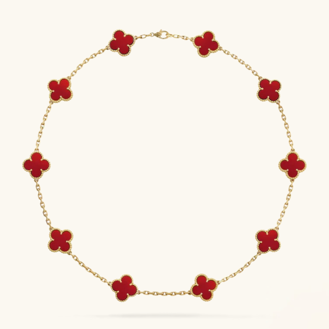 TRÉBOL | Collar Dorado con 10 Motivos