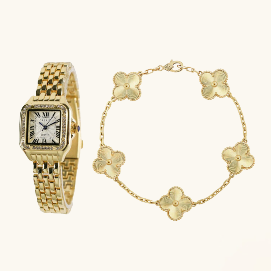 Conjunto de Pulseras de Reloj "Sofía" - 2 Piezas