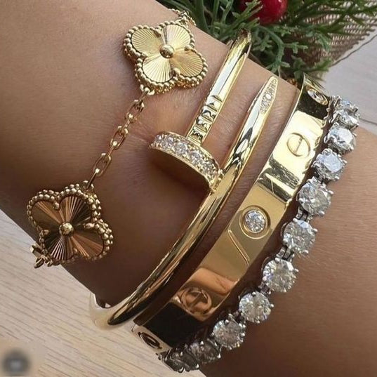 Pulsera Trébol Oro