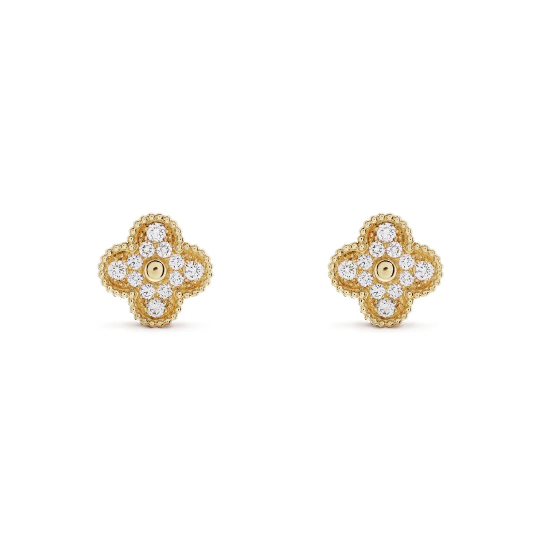 TRÉBOL | Pendientes de Oro Prestige