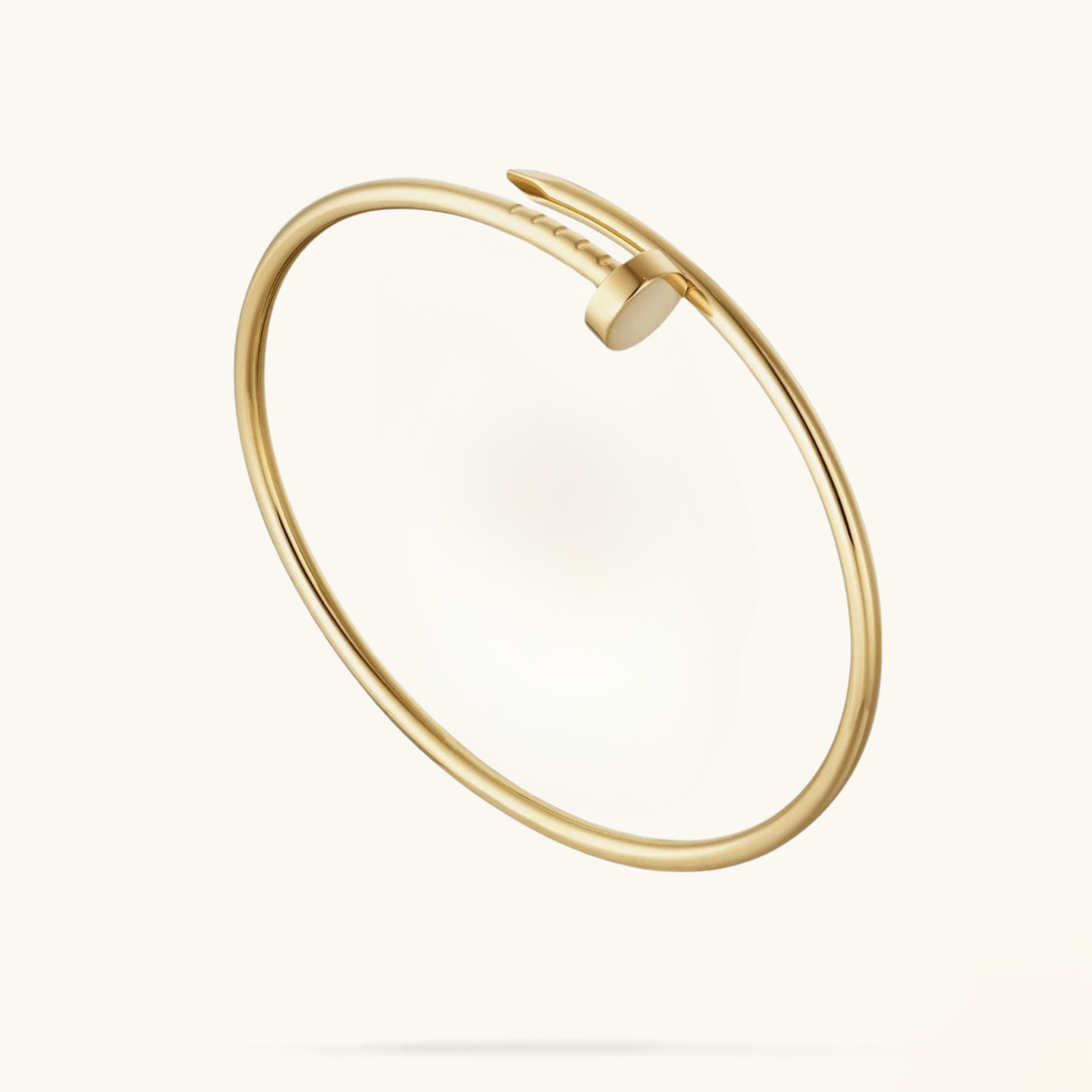 CLAVO | Pulsera Dorada Delgada