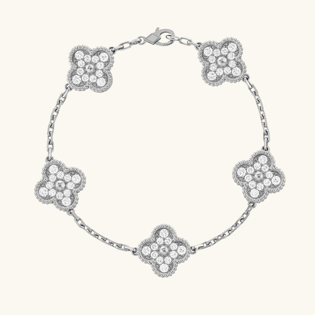 TRÉBOL | Pulsera de Plata Prestige