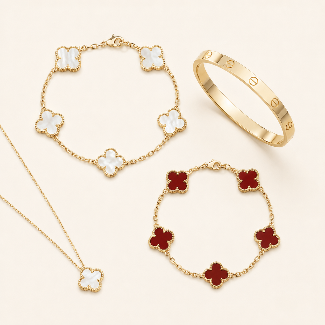 Conjunto de pulseras de 4 piezas Dubai