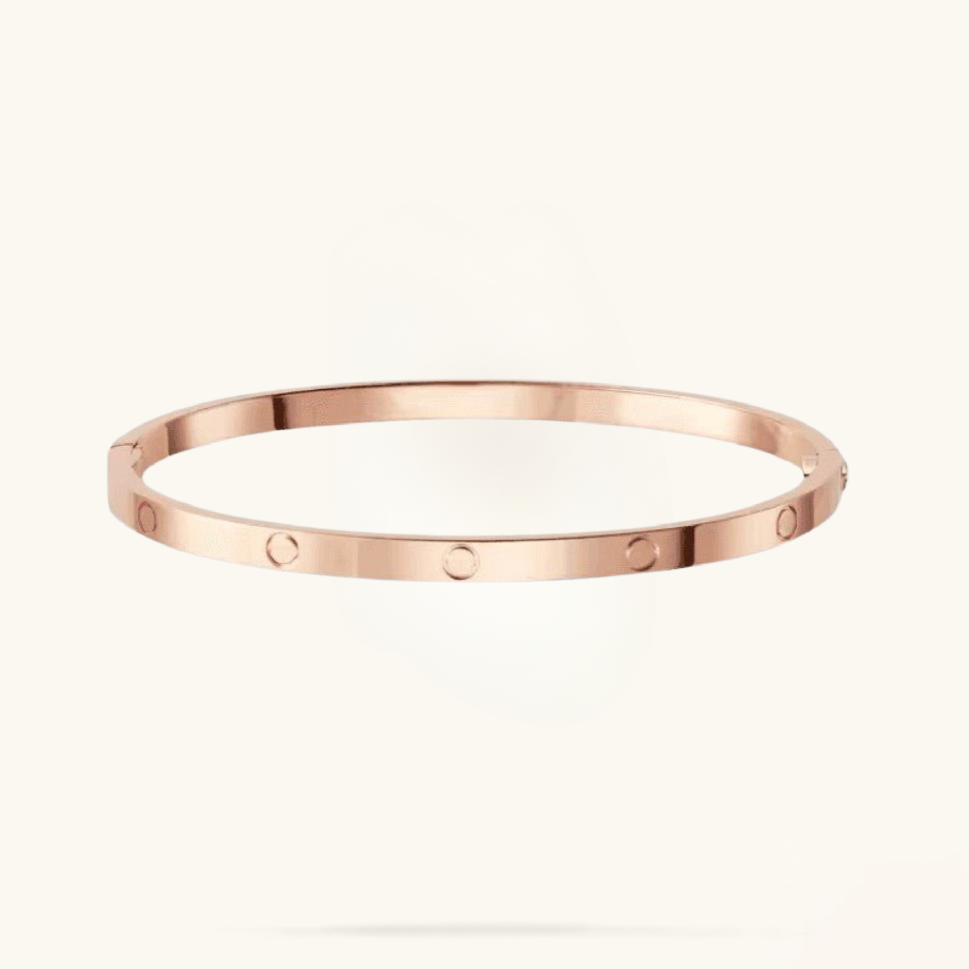 ETERNIDAD | Pulsera Delgada en Oro Rosa