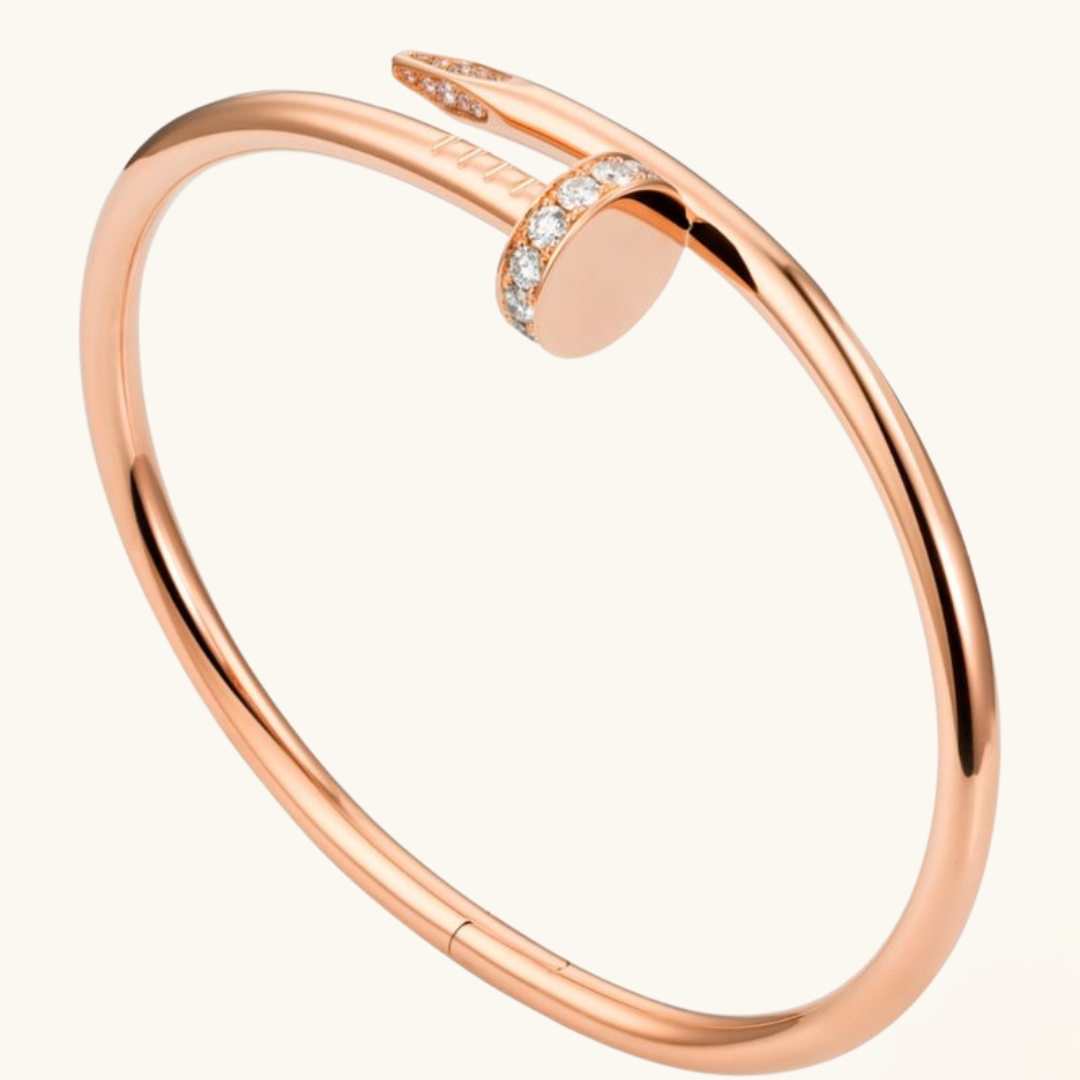 CLAVO | Pulsera en color oro rosa Prestige