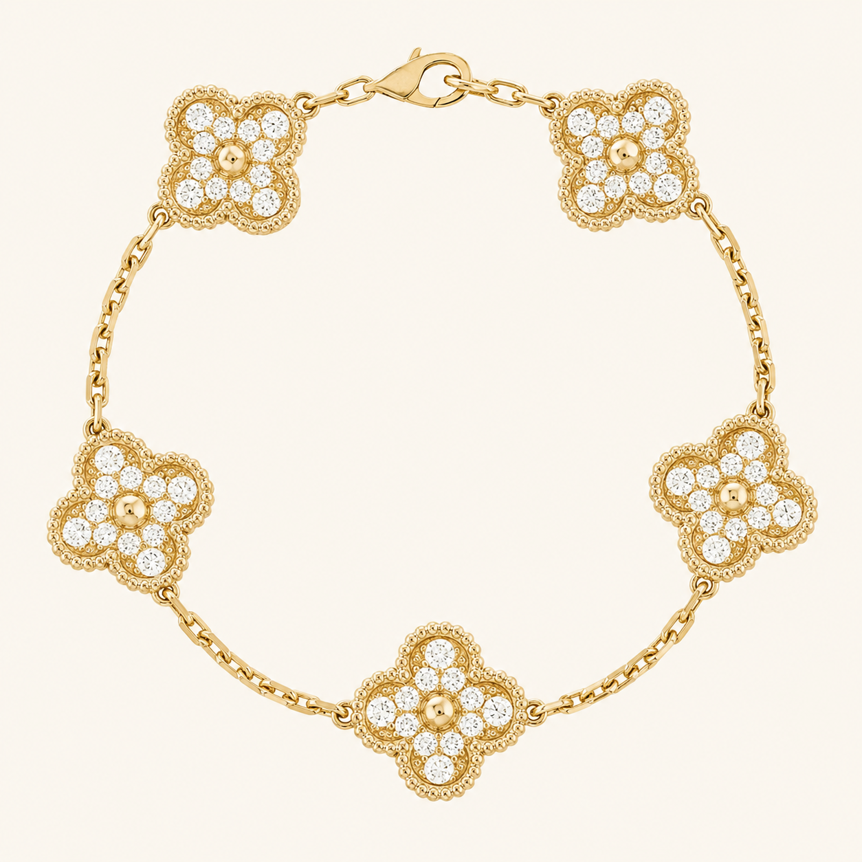 TRÉBOL | Pulsera de Oro Prestige