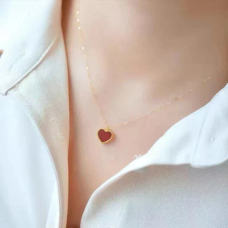 Collar en Forma de Corazón - Dorado