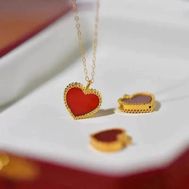 Collar en Forma de Corazón - Dorado
