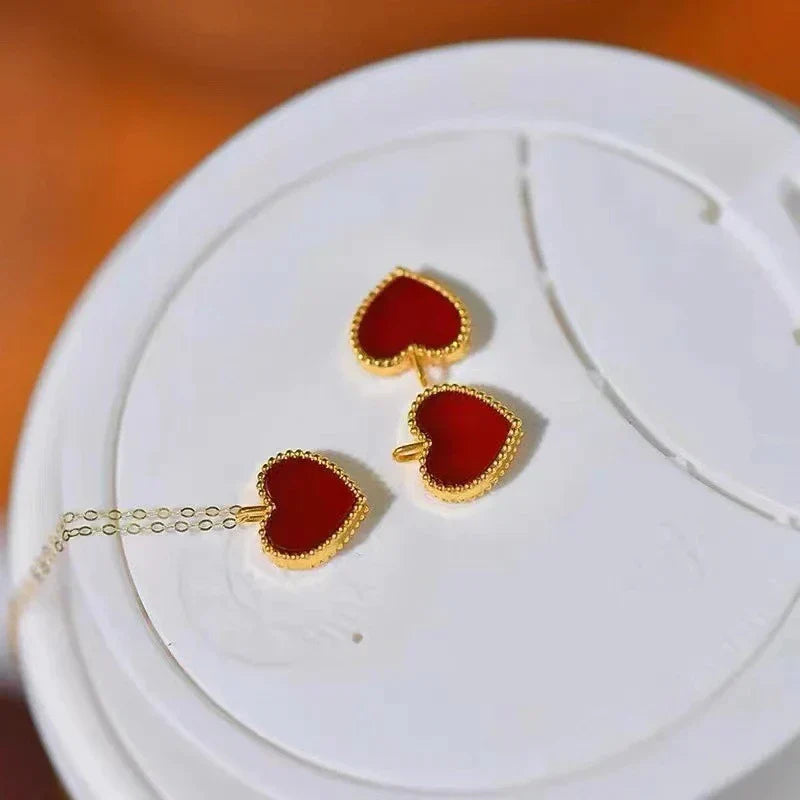 Collar en Forma de Corazón - Dorado