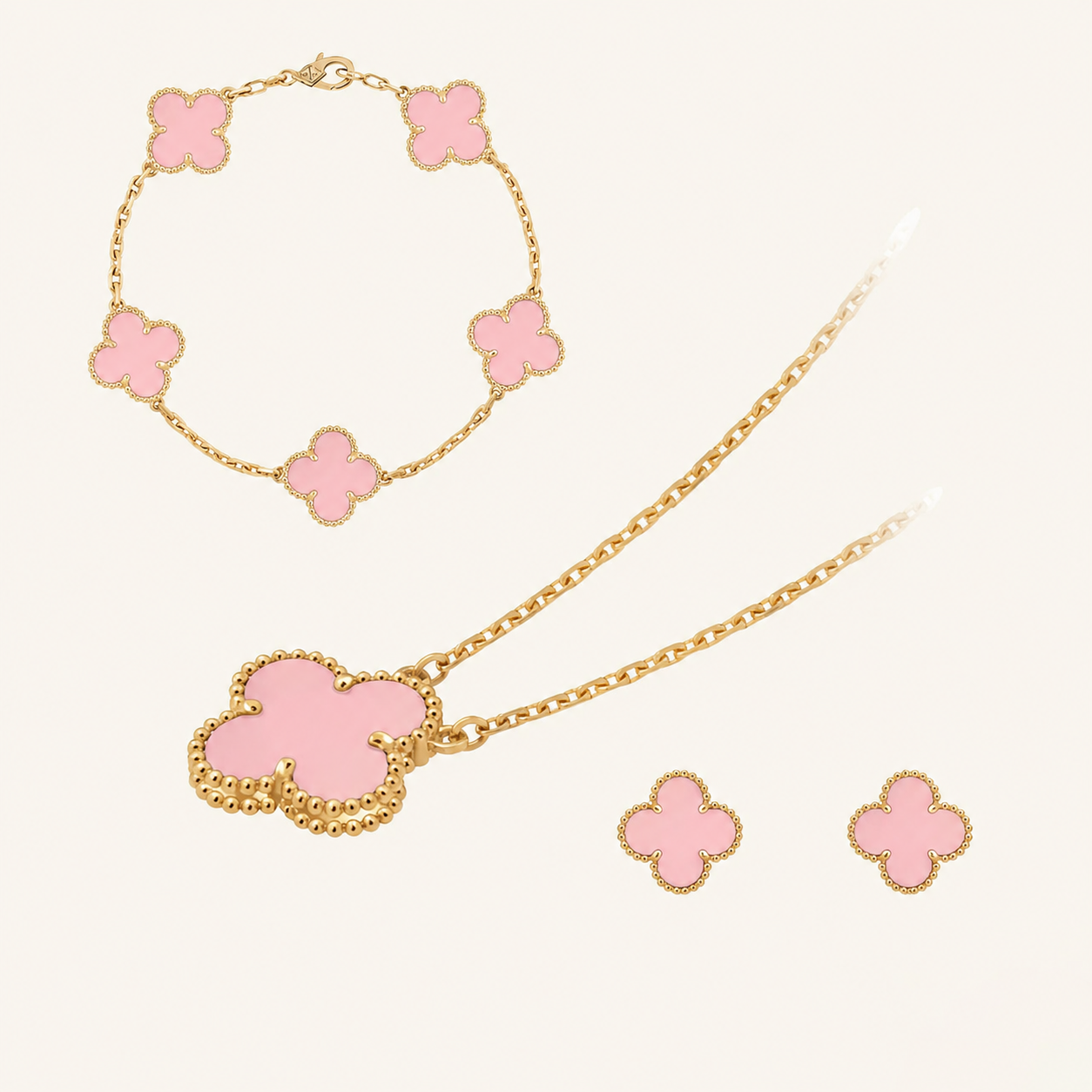 TRÉBOL | Conjunto Premium Dorado