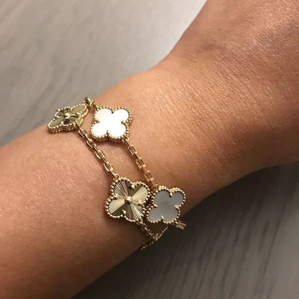 TRÉBOL | Conjunto de 6 Pulseras Doradas